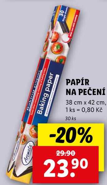 PAPÍR NA PEČENÍ, 30 ks