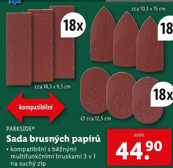 Sada brusných papírů
