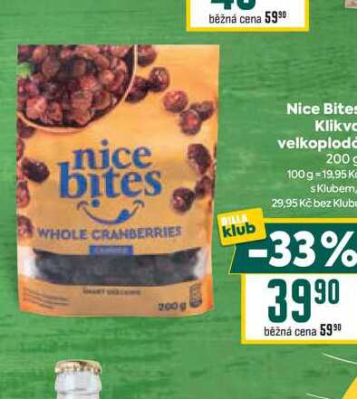 Nice Bites Klikva velkoplodá 200 g 