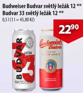 Budweiser Budvar 33, 0,5 l