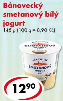 Bánovecký smetanový bílý jogurt, 145 g