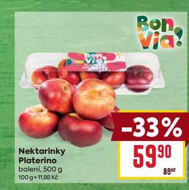 Nektarinky Platerino balení, 500 g 