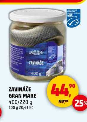 ZAVINÁČE GRAN MARE, 400/220 g 