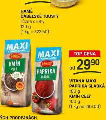 VITANA MAXI PAPRIKA SLADKÁ 100 g 