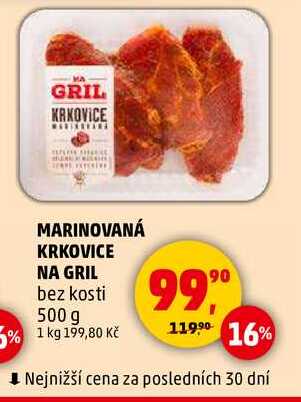MARINOVANÁ KRKOVICE NA GRIL bez kosti, 500 g 