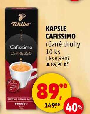KAPSLE CAFISSIMO různé druhy, 10 ks 
