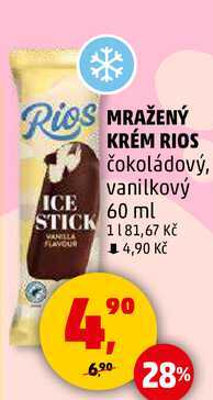 MRAŽENÝ KRÉM RIOS čokoládový, vanilkový, 60 ml  