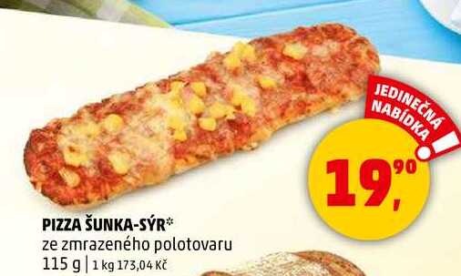 PIZZA ŠUNKA-SÝR, 115 g