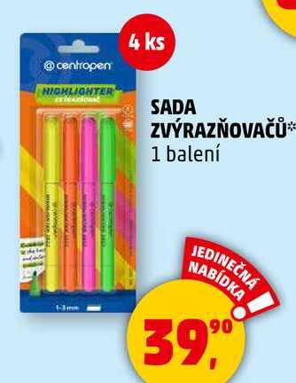SADA ZVÝRAZŇOVAČŮ, 1 balení 