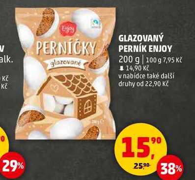 GLAZOVANÝ PERNÍK ENJOY, 200 g 