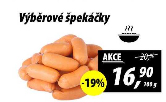 Výběrové špekáčky, 100 g 