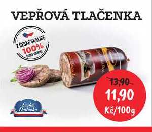 VEPŘOVÁ TLAČENKA Z ČESKÉ SKALICE 100g 