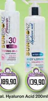 SUNBRONZ mléko po opalování Hyaluron Acid 200ml 