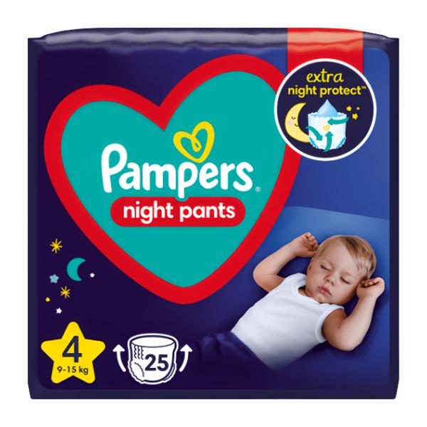 Pampers Night Pants Plenkové kalhotky vel. 4 (9-15 kg)