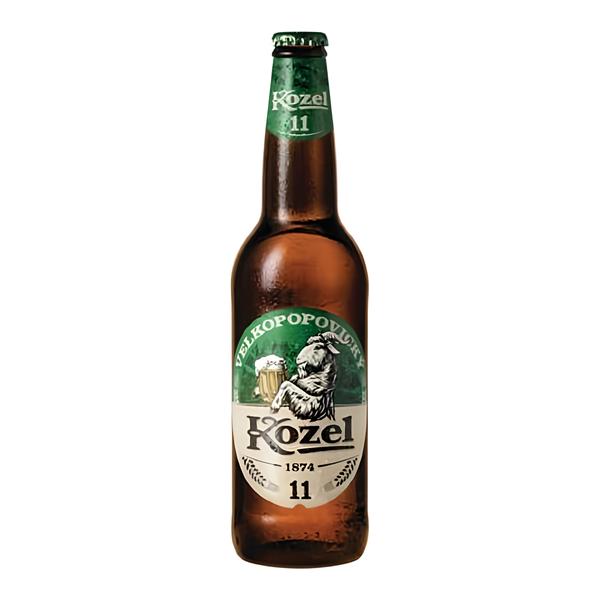 Velkopopovický Kozel 11, světlý, sklo