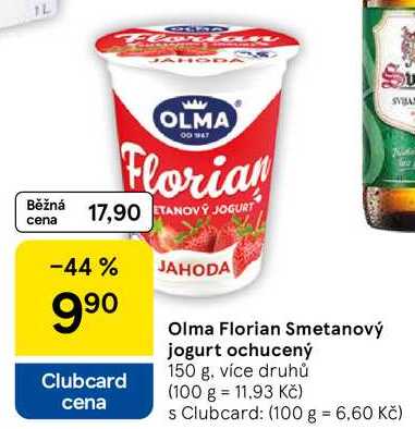 Olma Florian Smetanový jogurt ochucený, 150 g