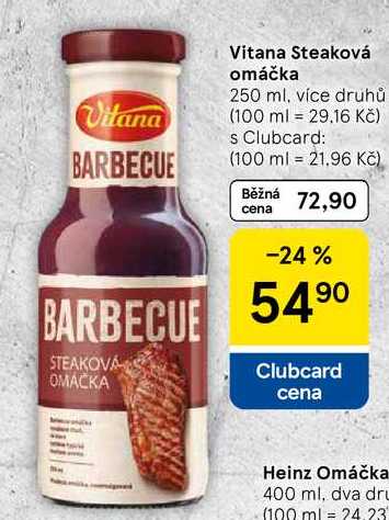 Vitana Steaková omáčka, 250 ml, více druhů  
