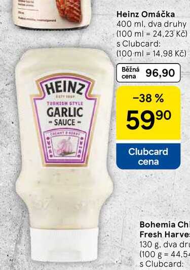 Heinz Omáčka, 400 ml, dva druhy  