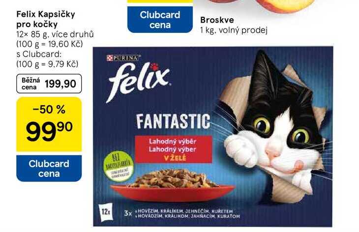 Felix Kapsičky pro kočky, 12× 85 g. více druhů  