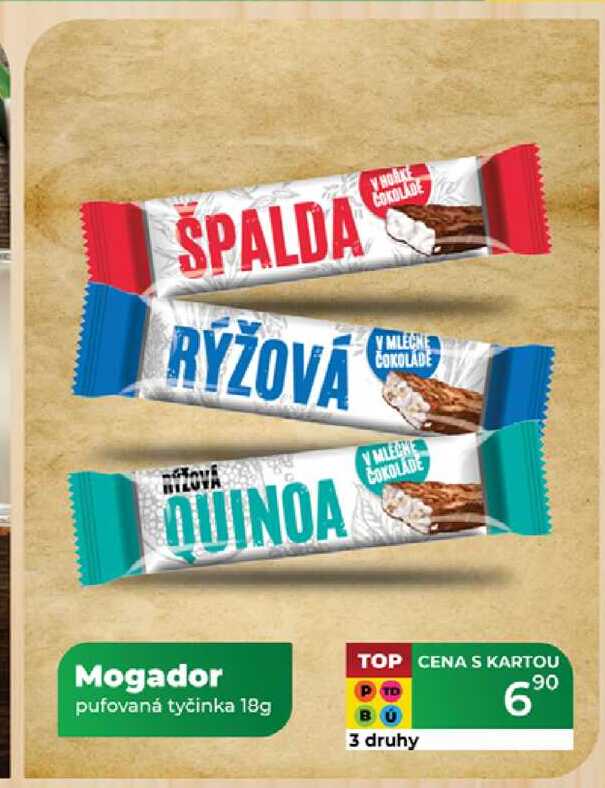 Mogador pufovaná tyčinka 18g  