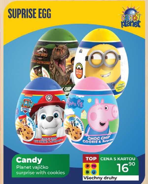 Candy Planet vajíčko surprise with cookies 