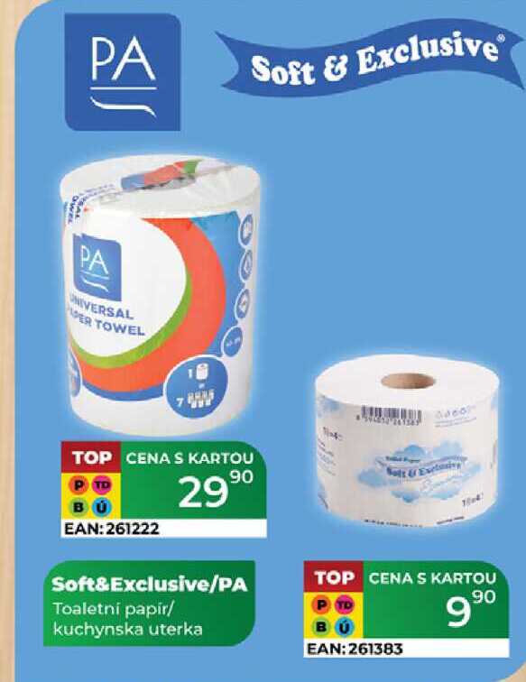 Soft&Exclusive/PA Toaletní papír/ kuchynska uterka