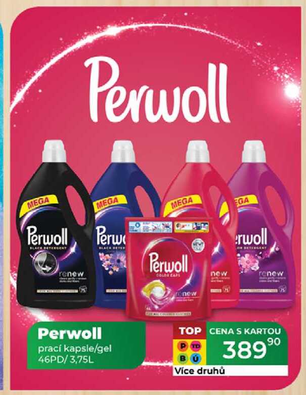 Perwoll prací kapsle/gel 46PD/3,75L  