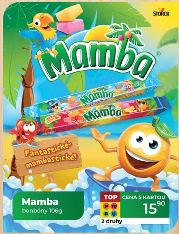 Mamba bonbóny 106g