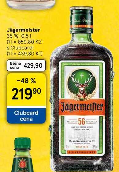 Jägermeister 35%, 0,5 l