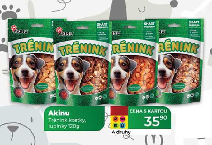 Akinu Trénink kostky. lupínky 120g  