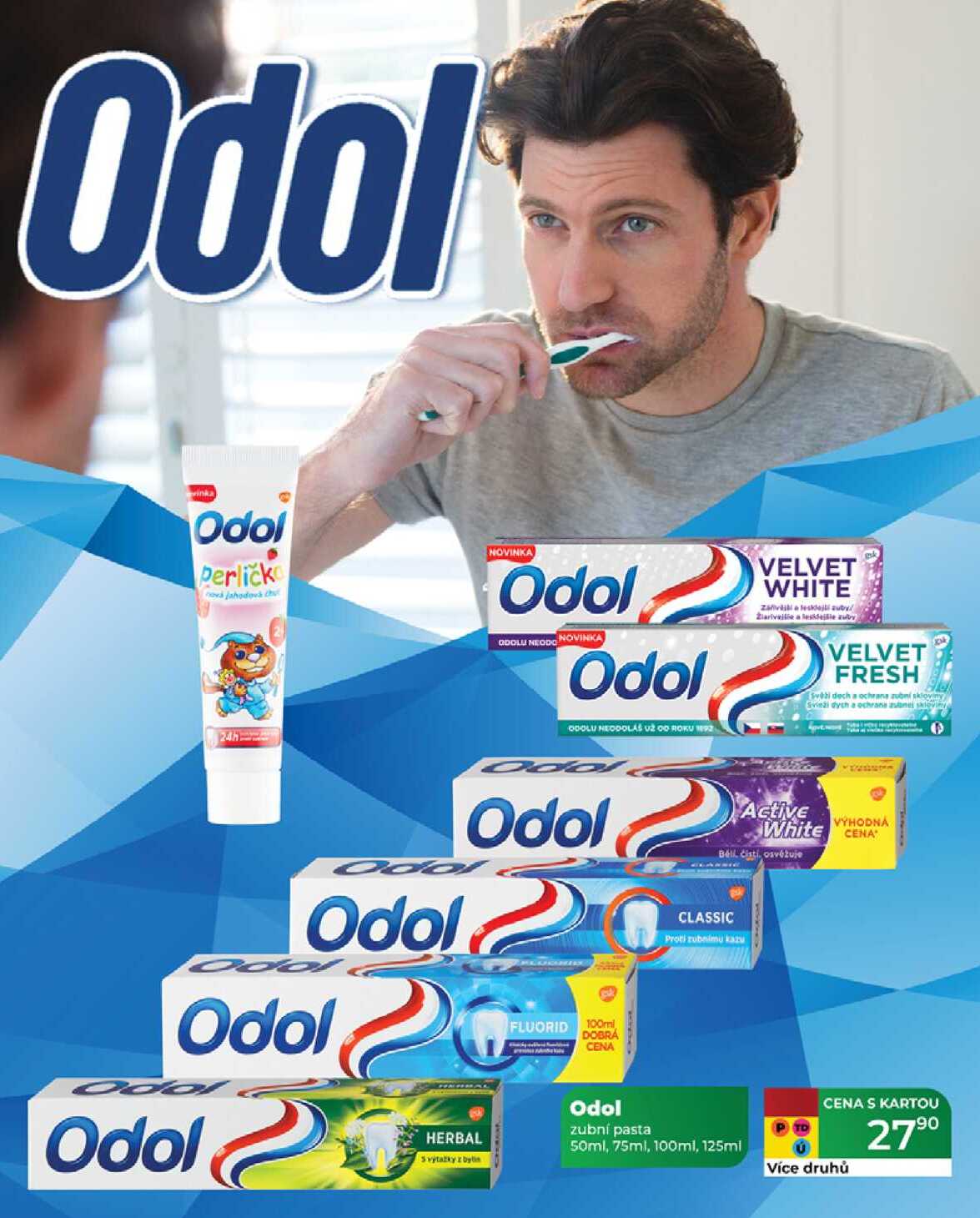 Odol zubní pasta 50ml, 75ml, 100ml, 125ml 