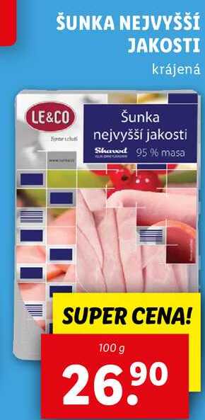 ŠUNKA NEJVYŠŠÍ JAKOSTI, 100 g