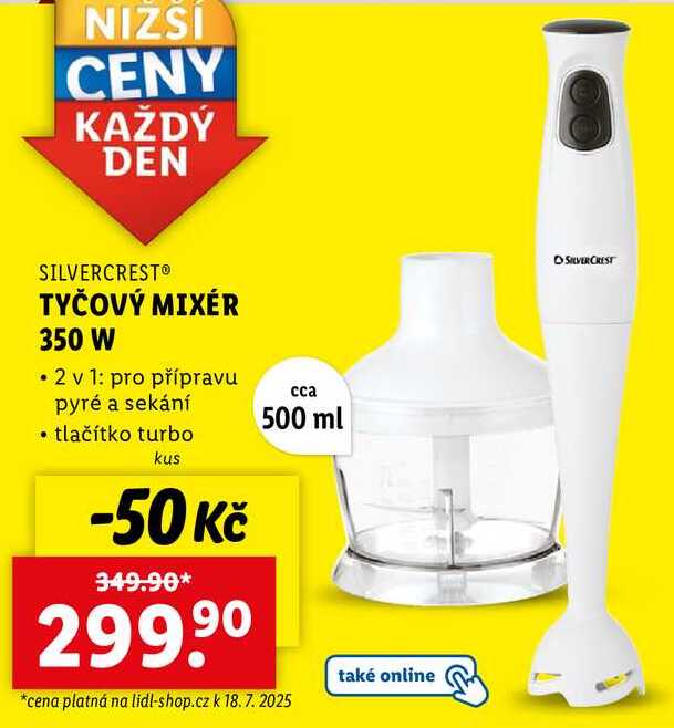 TYČOVÝ MIXÉR 350 W
