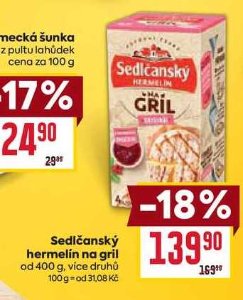 Sedlčanský hermelín na gril od 400 g