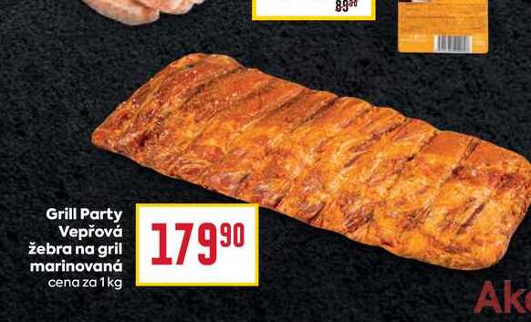 Grill Party Vepřová žebra na gril marinovaná cena za 1kg