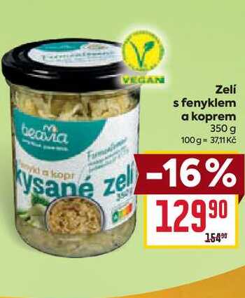 Zelí s fenyklem a koprem 350g
