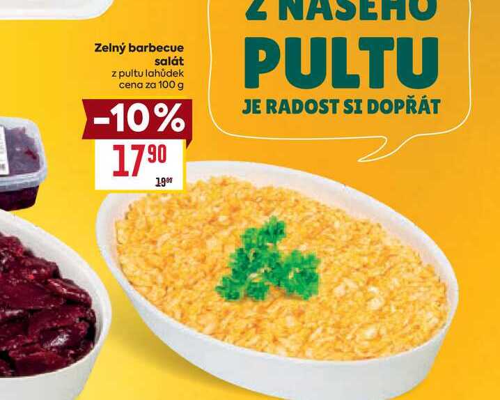 Zelný barbecue salát z pultu lahůdek cena za 100g