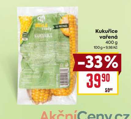 Kukuřice vařená 400 g