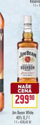 Jim Beam White 40% 0,7l