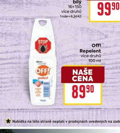 Off! Repelent více druhů 100 ml 