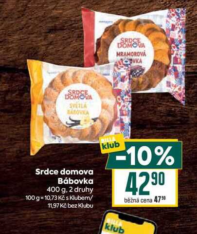 Srdce domova Bábovka 400 g