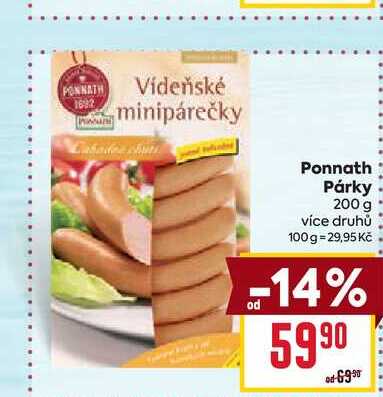 Ponnath Párky 200 g 