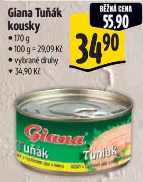 Giana Tuňák kousky, 170 g 