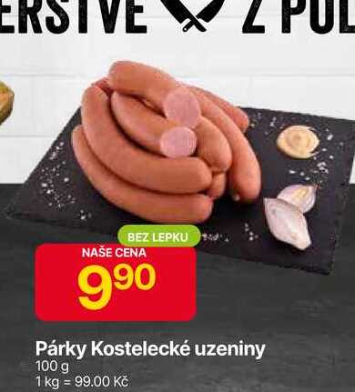 Kostelecké uzeniny Párky 100 g