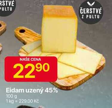 Eidam uzený 45% 100 g 