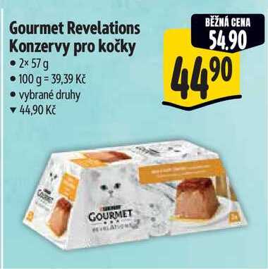Gourmet Revelations Konzervy pro kočky, 2x 57 g