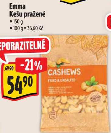 Emma Kešu pražené, 150 g