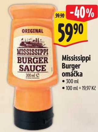 Mississippi Burger omáčka, 300 ml 