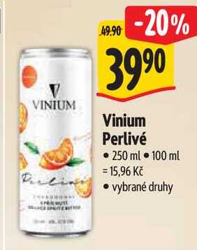 Vinium Perlivé, 250 ml 