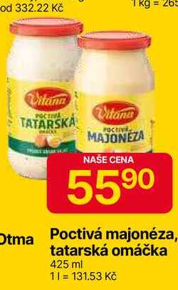 Vitana Poctivá tatarská omáčka 425ml